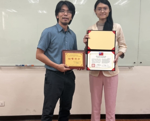 恭賀孫仲銘老師實驗室鄭育昇同學榮獲國科會113年度大專學生研究計畫研究創作獎!